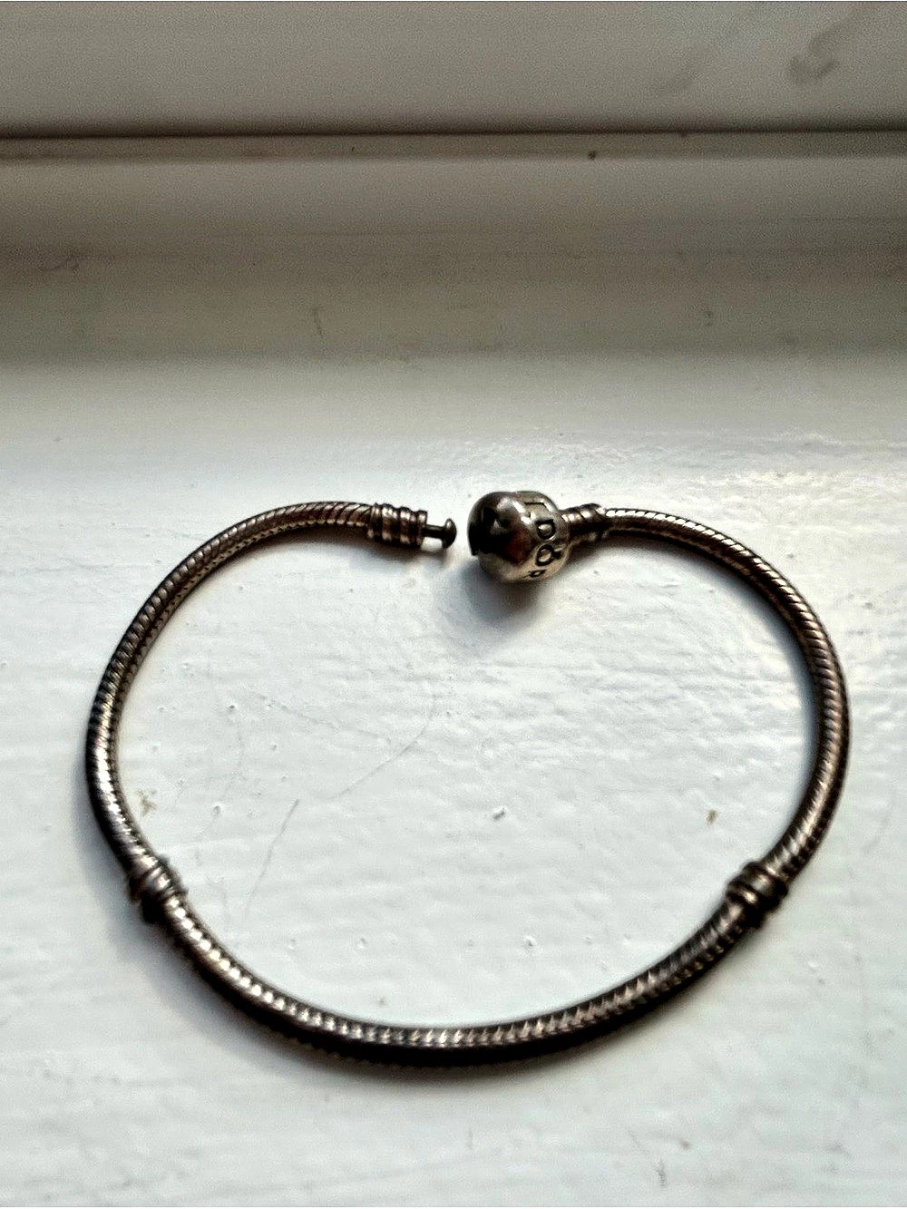 Pandora Moments Snake Chain Clasp Bracelet - Silver